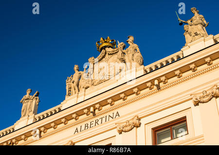 Die Albertina ist ein Museum in die Innere Stadt Wien, Österreich. Stockfoto