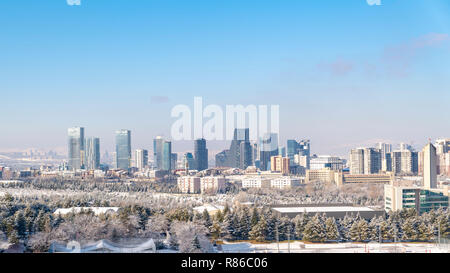 Ankara/Turkey-December 13 2018 - Ankara Ansicht mit Sheraton Hotel im Winter Stockfoto