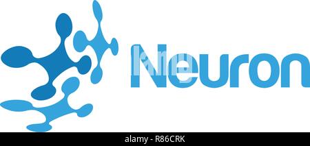 Neuron symbol Logo Design template Vector Illustration Stock Vektor