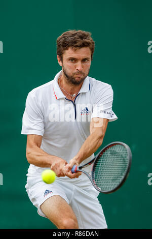 Gilles Simon von Frankreich während der Wimbledon Championships 2018 Stockfoto