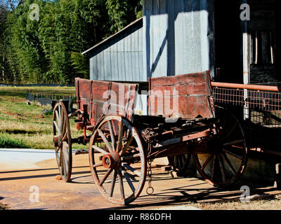 Alte Western Style von Pferden gezogene Wagen Stockfoto