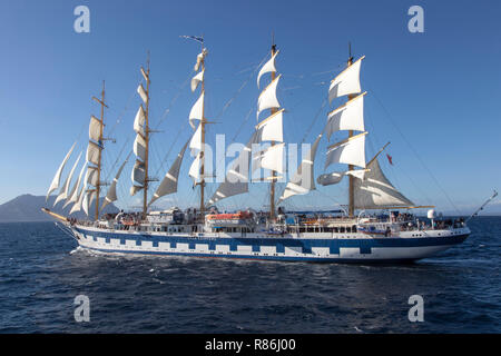 Royal Clipper Star Clipper Straße von Bonafaccio Stockfoto