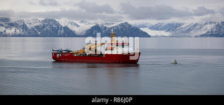 RRS Ernest Shackleton in der Nordwestpassage 2016 Stockfoto