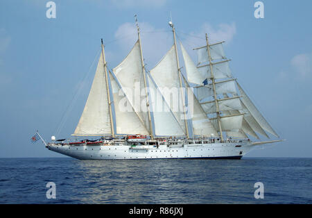 Star Clipper im Roten Meer Stockfoto