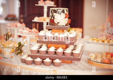 Styled Hochzeit cookies Stockfoto