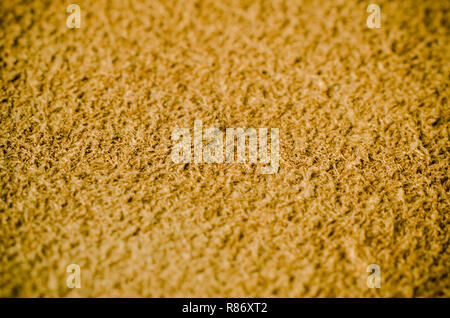 Beige Velours Textur Makro Nahaufnahme Stockfoto