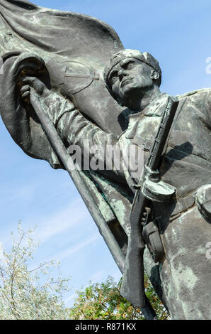 Rote Armee Soldat Statue in Memento Park, Budapest, Ungarn Stockfoto