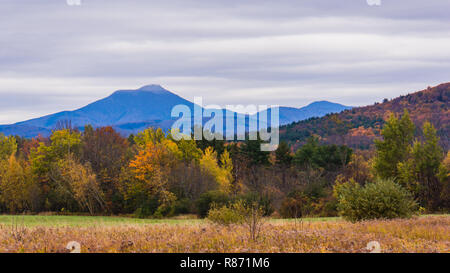 Ansicht der Kamele Höcker Berg in Herbstlaubjahreszeit, in Vermont. Stockfoto