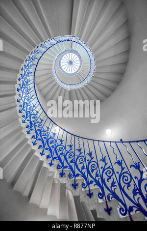 Tulip Treppe am Queens House Greenwich London Maritime Stockfoto