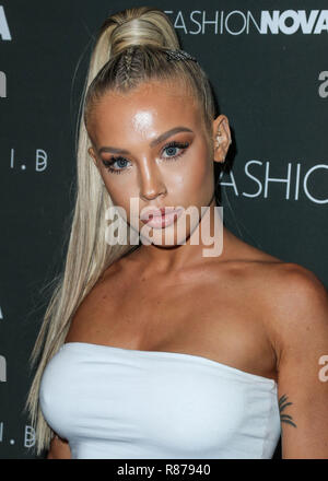 HOLLYWOOD, Los Angeles, CA, USA - 14. NOVEMBER: Tammy Hembrow im Fashion Nova x Cardigan B-Collaboration Launch Event am Boulevard 3 am November 14, 2018 in Hollywood, Los Angeles, Kalifornien, Vereinigte Staaten. (Foto von Xavier Collin/Image Press Agency) Stockfoto