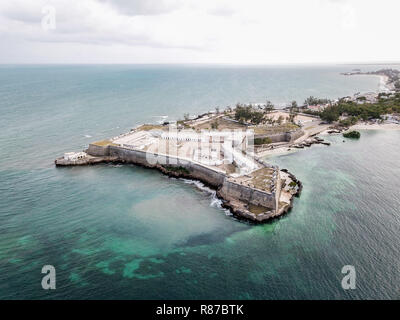 Fort San Sebastian (São Sebastião), Mosambik Insel (Ilha de Mocambique), Küste des Indischen Ozeans. Mossuril Bay, Provinz Nampula. Portugiesisch Ostafrika Stockfoto