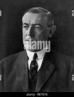 Us-designierte Präsident Woodrow Wilson, Kopf und Schultern Portrait, Dezember 1912 Stockfoto