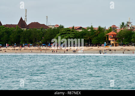 Freude am Strand Stockfoto