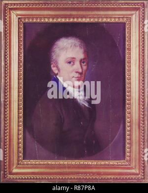 Carl Friedrich Gauß, pastellgemälde von Johann Christian August Schwartz, 1803. Stockfoto