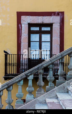 Architektonisches Detail der Universität von Guanajuato, Guanajuato, Mexiko Stockfoto