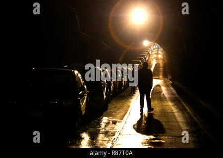 Der Bergbau Tunnel der Stadt haben erweiterten in den Straßen - Guanajuato, Mexiko Stockfoto