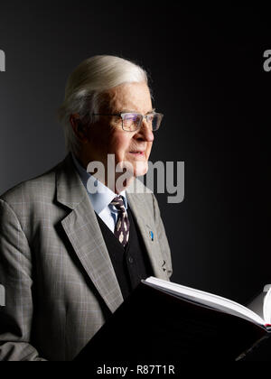 Kenneth Baker in den Oldie literarische Mittagessen 11/12/18. Stockfoto