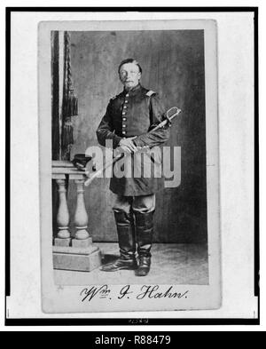 Captain William J. Hahn, Union Officer in der 32Nd Indiana Regiment, in voller Länge Porträt, Vorderseite) - T.M. Schleier des Cartes de Visite Foto Galerie, Nashville, Tenn Stockfoto