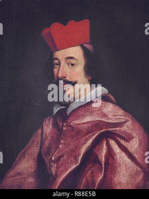 Kardinal Alfonso Litta von Giovanni Battista Gaulli (il Baciccio). Stockfoto