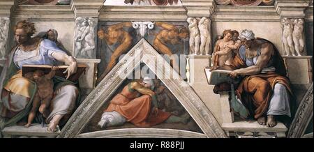 Cappella Sistina, Volta 03. Stockfoto