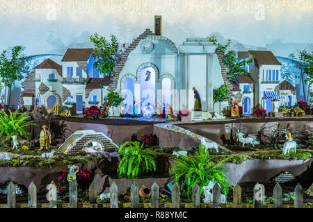 Panoramablick auf eine Krippe in der Stadt Funchal, Madeira, Portugal Stockfoto