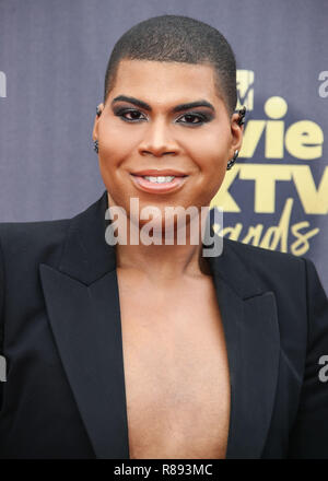 SANTA MONICA, Los Angeles, CA, USA - 16. Juni: EJ Johnson an der 2018 MTV Movie und TV Auszeichnungen bei Barker Hangar am Juni 16, 2018 in Santa Monica, Los Angeles, Kalifornien, Vereinigte Staaten. (Foto von Xavier Collin/Image Press Agency) Stockfoto