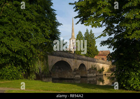 St. Peter Pfarrkirche in Wallingford-on-Thames von Wallingford Bridge Stockfoto