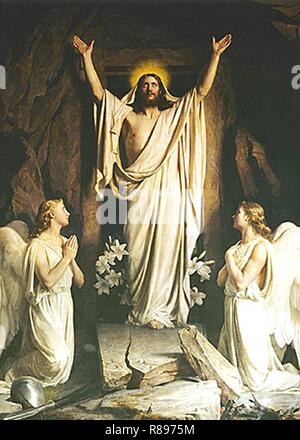 Carl Heinrich Bloch - Die Resserection. Stockfoto