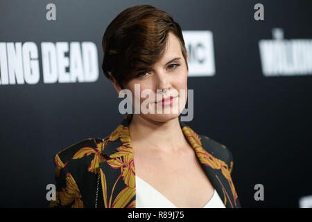 LOS ANGELES, Ca, USA - 27. SEPTEMBER: Schauspielerin Maggie Grace, das Tragen eines A.L.C. Anzug kommt an der Los Angeles Premiere der AMC "The Walking Dead" Season 9 in der Directors Guild of America Theater am 27. September, 2018 in Los Angeles, Kalifornien, USA. (Foto von Xavier Collin/Image Press Agency) Stockfoto