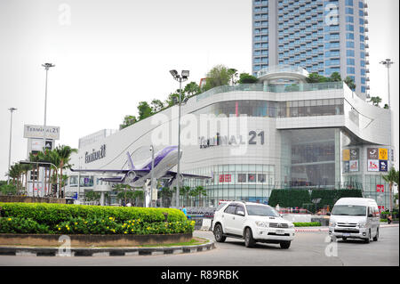 Anschlußklemme 21 Shopping Mall Pattaya Thailand Stockfoto