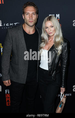 HOLLYWOOD, Los Angeles, CA, USA - 25. SEPTEMBER: Jai Courtney, Mecki Einbuchtung an der LA Film Festival 2018 - Gala Screening Uraufführung von "Der Eid" am ArcLight Hollywood hielt am 25. September 2018 in Hollywood, Los Angeles, Kalifornien, Vereinigte Staaten. (Foto von Xavier Collin/Image Press Agency) Stockfoto