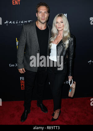 HOLLYWOOD, Los Angeles, CA, USA - 25. SEPTEMBER: Jai Courtney, Mecki Einbuchtung an der LA Film Festival 2018 - Gala Screening Uraufführung von "Der Eid" am ArcLight Hollywood hielt am 25. September 2018 in Hollywood, Los Angeles, Kalifornien, Vereinigte Staaten. (Foto von Xavier Collin/Image Press Agency) Stockfoto