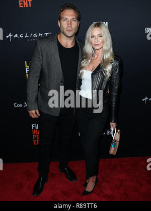 HOLLYWOOD, Los Angeles, CA, USA - 25. SEPTEMBER: Jai Courtney, Mecki Einbuchtung an der LA Film Festival 2018 - Gala Screening Uraufführung von "Der Eid" am ArcLight Hollywood hielt am 25. September 2018 in Hollywood, Los Angeles, Kalifornien, Vereinigte Staaten. (Foto von Xavier Collin/Image Press Agency) Stockfoto
