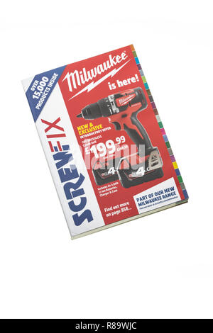 Ein screwfix Katalog Stockfoto