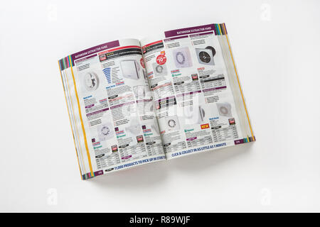 Ein screwfix Katalog Stockfoto