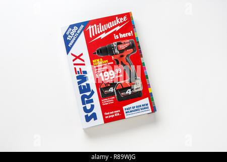 Ein screwfix Katalog Stockfoto