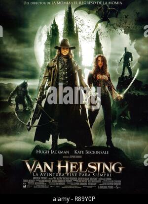 Van Helsing Jahr: 2004 USA Regie: Stephen Sommers Hugh Jackman, Kate Beckinsale Poster (Sp) Stockfoto