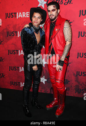 HOLLYWOOD, Los Angeles, CA, USA - 27. Oktober: Denny McAuliffe, Adam Lambert an gerade Jared des 7. jährlichen Halloween Party im Goya Studios am 27. Oktober 2018 in Hollywood, Los Angeles, Kalifornien, USA. (Foto von Xavier Collin/Image Press Agency) Stockfoto