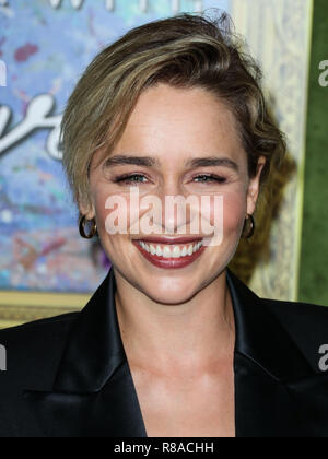 HOLLYWOOD, Los Angeles, CA, USA - 04 Oktober: Emilia Clarke im Los Angeles Premiere von HBO Filme ''My Abendessen mit Herve' bei Paramount Studios am 4. Oktober 2018 in Hollywood, Los Angeles, Kalifornien, USA. (Foto von Xavier Collin/Image Press Agency) Stockfoto