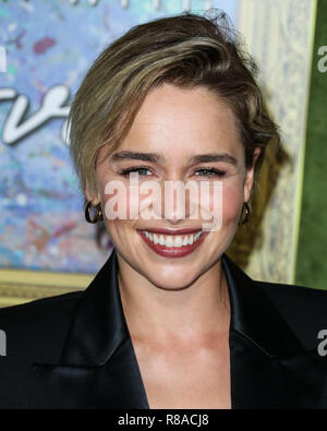 HOLLYWOOD, Los Angeles, CA, USA - 04 Oktober: Emilia Clarke im Los Angeles Premiere von HBO Filme ''My Abendessen mit Herve' bei Paramount Studios am 4. Oktober 2018 in Hollywood, Los Angeles, Kalifornien, USA. (Foto von Xavier Collin/Image Press Agency) Stockfoto