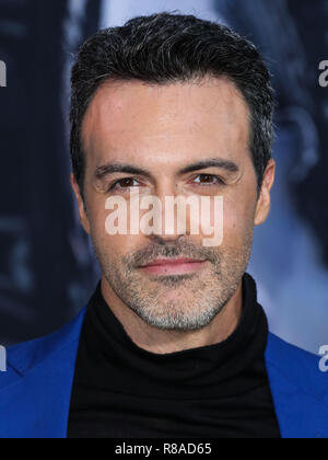 WESTWOOD, Los Angeles, CA, USA - 01. Oktober: Schauspieler Reid Scott das Tragen eines starken Anzug Anzug kommt an der Uraufführung von Columbia Pictures'' Gift' im Regency Dorf Theater am 1. Oktober 2018 in Westwood, Los Angeles, Kalifornien, USA. (Foto von Xavier Collin/Image Press Agency) Stockfoto