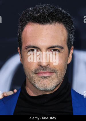 WESTWOOD, Los Angeles, CA, USA - 01. Oktober: Schauspieler Reid Scott das Tragen eines starken Anzug Anzug kommt an der Uraufführung von Columbia Pictures'' Gift' im Regency Dorf Theater am 1. Oktober 2018 in Westwood, Los Angeles, Kalifornien, USA. (Foto von Xavier Collin/Image Press Agency) Stockfoto