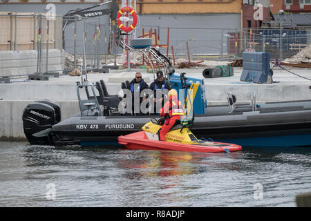 Sea Rescue im Hafen, Norrtälje, Schweden. Stockfoto