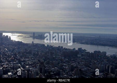 Silhouette von New York Stockfoto