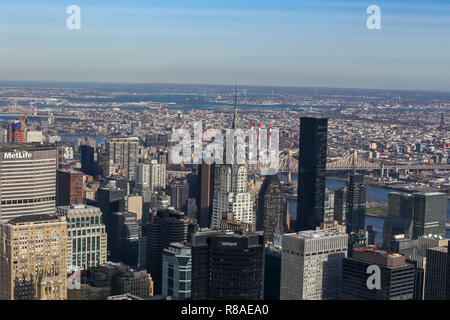 New York von oben Big City Stockfoto