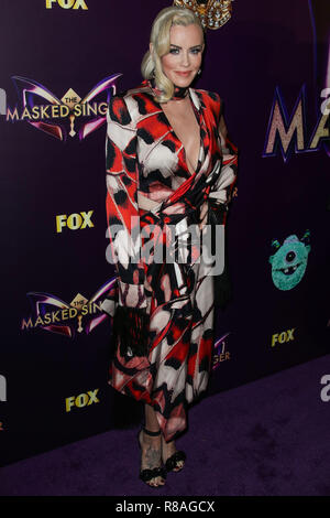 Hollywood, Kalifornien, USA. 13. Dezember, 2018. Jenny McCarthy kommt an Fox's "Die maskierten Sänger 'Premiere Karaoke Veranstaltung in der Peppermint Club am 13. Dezember in Los Angeles, Kalifornien 2018, United States. (Foto von Xavier Collin/Image Press Agency) Quelle: Bild Presse Agentur/Alamy leben Nachrichten Stockfoto