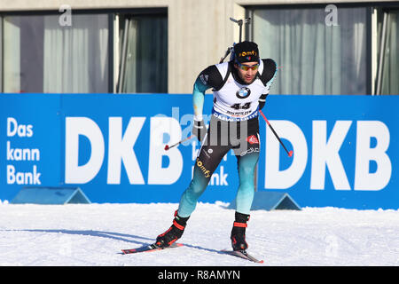 Biathlonzentrum, Hochfilzen, Österreich. 14 Dez, 2018. IBU Biathlon Weltcup Hochfilzen; Martin Fourcade (FRA) Credit: Aktion plus Sport/Alamy leben Nachrichten Stockfoto