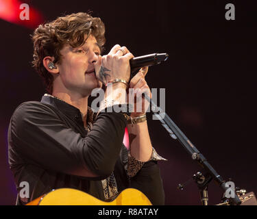 Rosemont, Illinois, USA. 12 Dez, 2018. SHAWN MENDES während des iHeartRadio 103.5 KISS FM Jingle Ball an der Allstate Arena in Rosemont, Illinois Credit: Daniel DeSlover/ZUMA Draht/Alamy leben Nachrichten Stockfoto