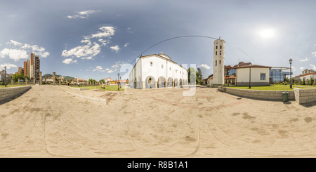 360 Grad Panorama Ansicht von Saborni hram Svete Trojice-Vranje