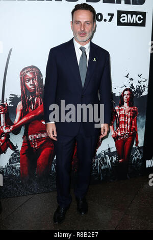 LOS ANGELES, Ca, USA - 27. SEPTEMBER: Andrew Lincoln am Los Angeles Premiere von AMC "The Walking Dead" Season 9 in der Directors Guild of America Theater am 27. September, 2018 in Los Angeles, Kalifornien, USA. (Foto von Xavier Collin/Image Press Agency) Stockfoto